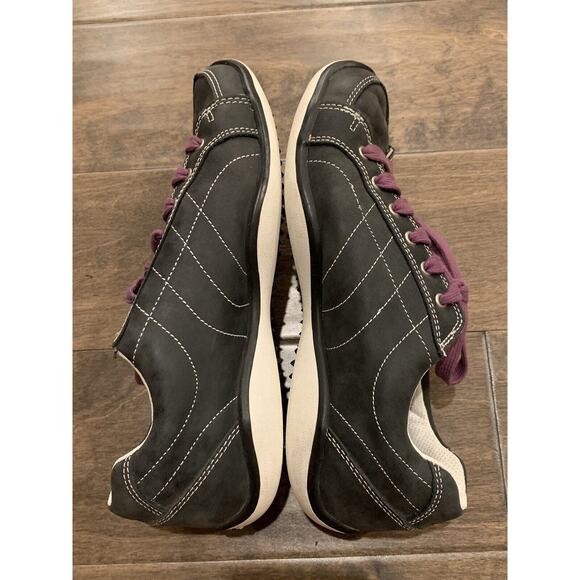 Footjoy Womens Black Purple Lace Spikeless Golf Shoes Size 7M LoPro 97261 - Picture 5 of 8